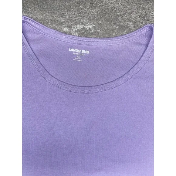 Lot of Lands End 3X Long Sleeve T-Shirts Cotton Valetine Red Purple Amethyst - Picture 12 of 13